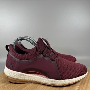 Adidas Pureboost X All Terrain Womens 7.5 Red Burgundy Running‎ Shoes BY2693